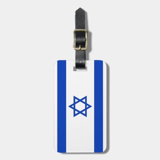 Israel-Flagge Gepäckanhänger (Vorderseite vertikal)