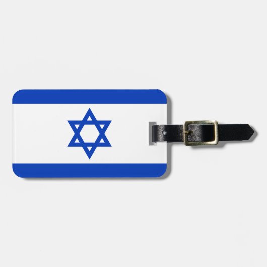 Israel-Flagge Gepäckanhänger (Vorderseite horizontal)
