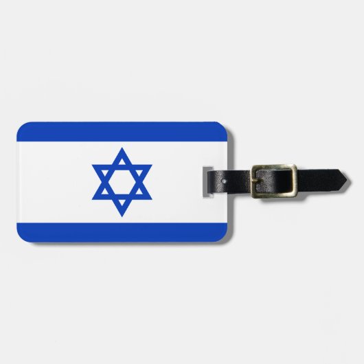Israel-Flagge Gepäckanhänger (Vorderseite horizontal)