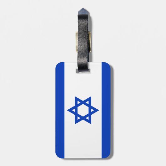 Israel-Flagge Gepäckanhänger (Rückseite vertikal)