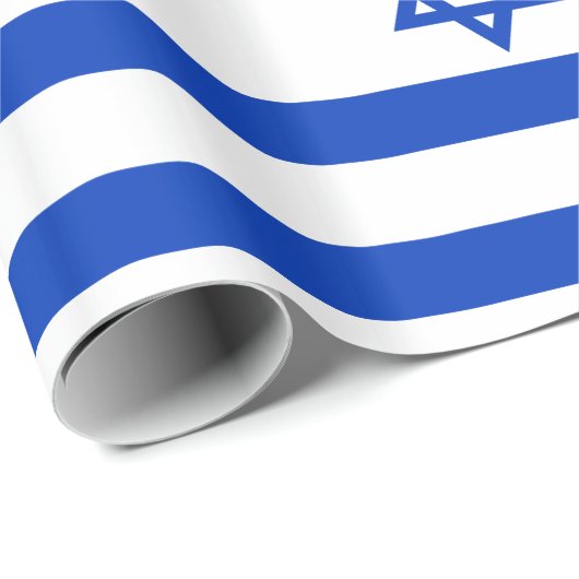 Israel-Flagge Geschenkpapier (Rolleneckpunkt)