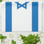 Israel-Flagge Geschirrtuch (Gefaltet)