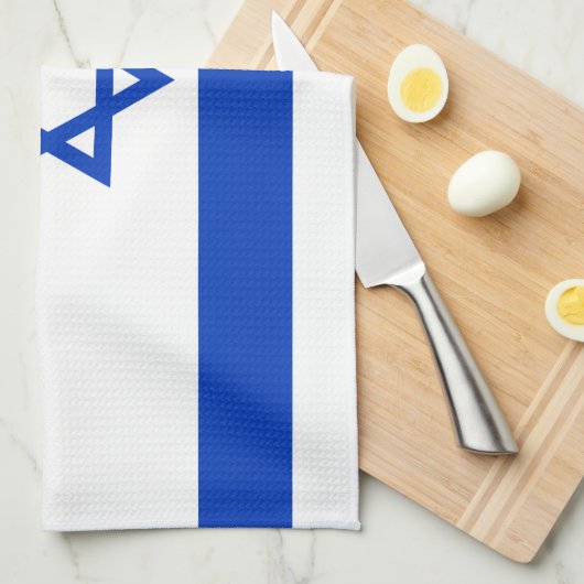 Israel-Flagge Geschirrtuch (Viertel Falte)