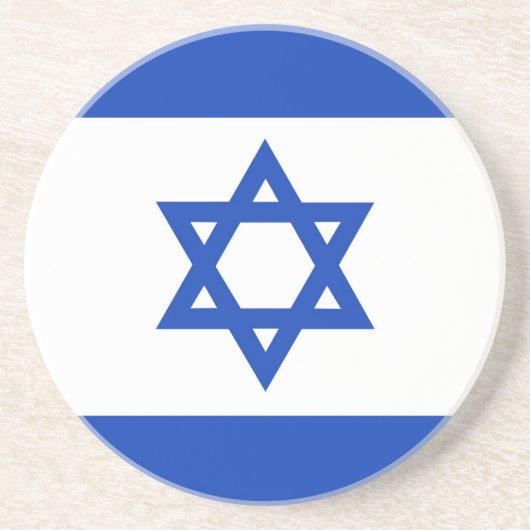 Israel-Flagge Getränkeuntersetzer (Vorne)