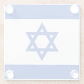Israel-Flagge Glasuntersetzer (Rückseite)