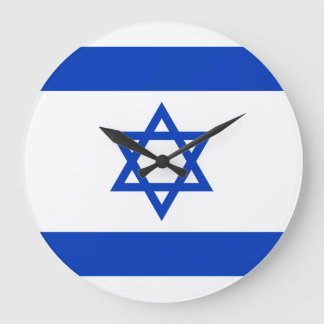 Israel-Flagge Große Wanduhr