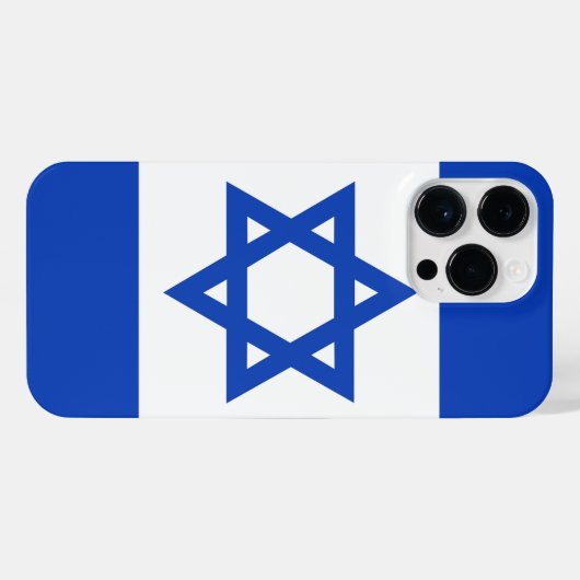 Israel-Flagge iPhone Hülle (Rückseite (Horizontal))