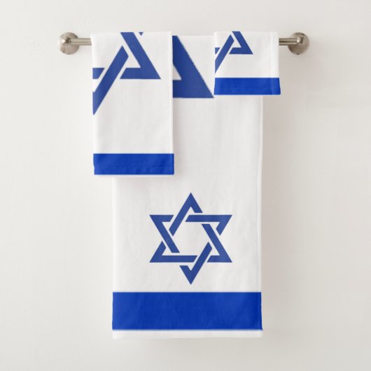 Israel Flagge, Judaika, jüdischer Gast - Geschenk Badhandtuch Set (Insitu)