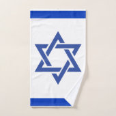 Israel Flagge, Judaika, jüdischer Gast - Geschenk Badhandtuch Set (Handtuch)