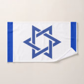 Israel Flagge, Judaika, jüdischer Gast - Geschenk Badhandtuch Set (Handtuch)