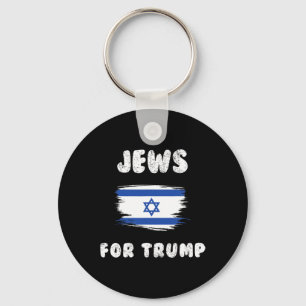 Israel Flagge Juden für Trump Schlüsselanhänger
