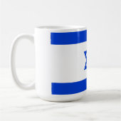 Israel-Flagge Kaffeetasse (Links)