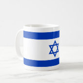 Israel-Flagge Kaffeetasse (Vorderseite Links)