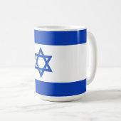 Israel-Flagge Kaffeetasse (VorderseiteRechts)