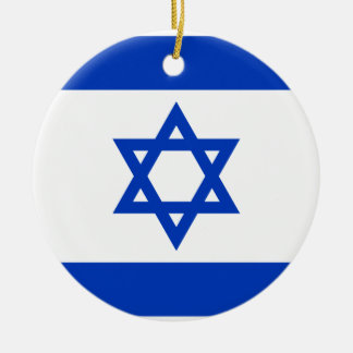 Israel-Flagge Keramik Ornament