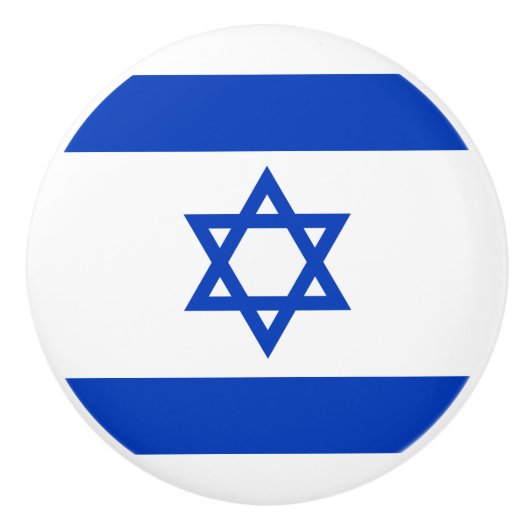 Israel-Flagge Keramikknauf (Vorderseite)