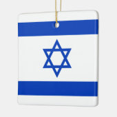 Israel-Flagge Keramikornament (Links)