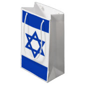 Israel-Flagge Kleine Geschenktüte (Vorderseite Schrägansicht)