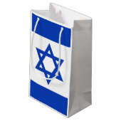Israel-Flagge Kleine Geschenktüte (Rückseite Schrägansicht)