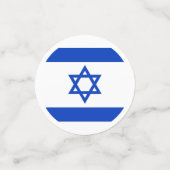 Israel-Flagge Konfetti (Klein Vorderseite)