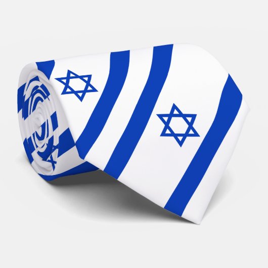 Israel-Flagge Krawatte (Gerollt)