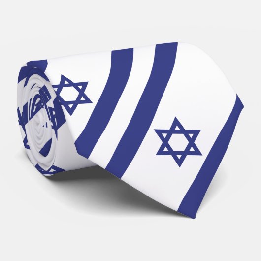 Israel-Flagge Krawatte (Gerollt)