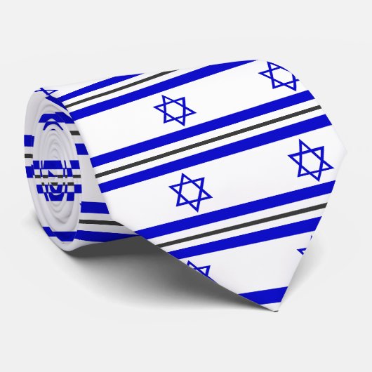 Israel-Flagge Krawatte (Gerollt)