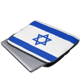 Israel-Flagge Laptopschutzhülle (Vorne Knopf)