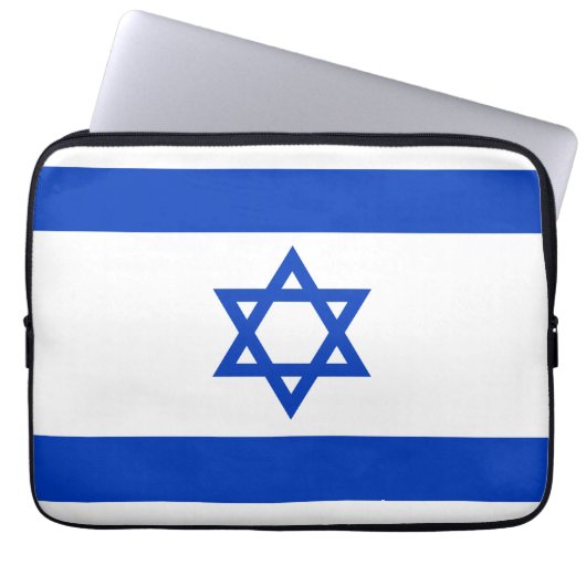 Israel-Flagge Laptopschutzhülle (Vorderseite)