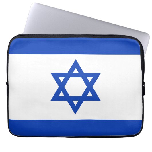 Israel-Flagge Laptopschutzhülle (Vorderseite)
