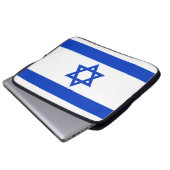 Israel-Flagge Laptopschutzhülle (Vorne Knopf)
