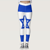 Israel-Flagge Leggings (Vorderseite)