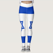 Israel-Flagge Leggings (Vorderseite)
