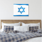 Israel-Flagge Leinwanddruck (Insitu (Schlafzimmer))