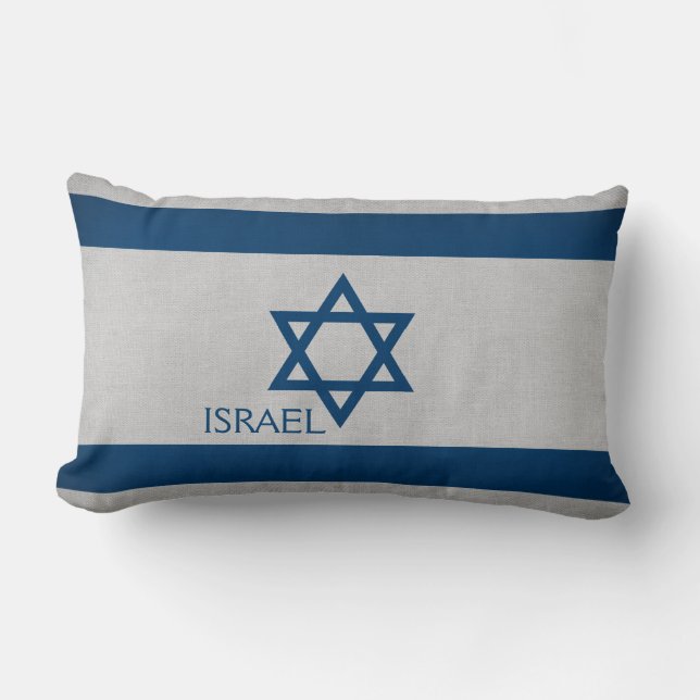 Israel-Flagge Lendenkissen (Vorderseite)