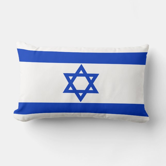 Israel-Flagge Lendenkissen (Vorderseite)