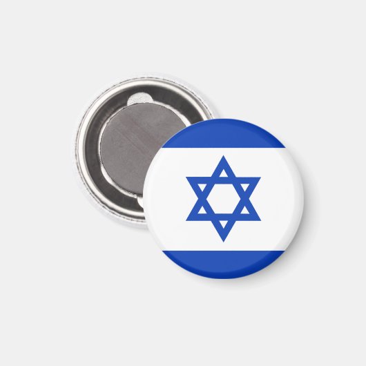 Israel-Flagge Magnet (Vorderseite/Rückseite)