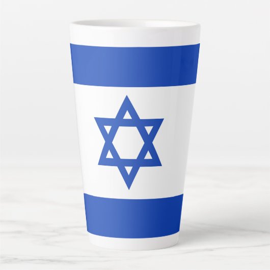Israel-Flagge Milchtasse (Vorderseite)