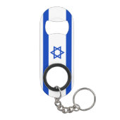 Israel-Flagge Mini Flaschenöffner (Rückseite)
