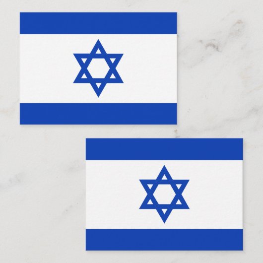 Israel-Flagge Mitteilungskarte (Vorne/Hinten)