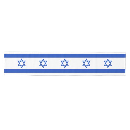 Israel-Flagge Mittelgroßer Tischläufer (Horizontal)