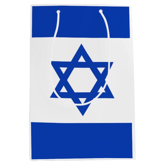 Israel-Flagge Mittlere Geschenktüte (Vorderseite)