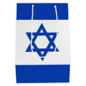 Israel-Flagge Mittlere Geschenktüte (Rückseite)