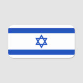 Israel-Flagge Namensschild (Vorderseite)