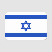 Israel-Flagge Namensschild (Vorderseite)