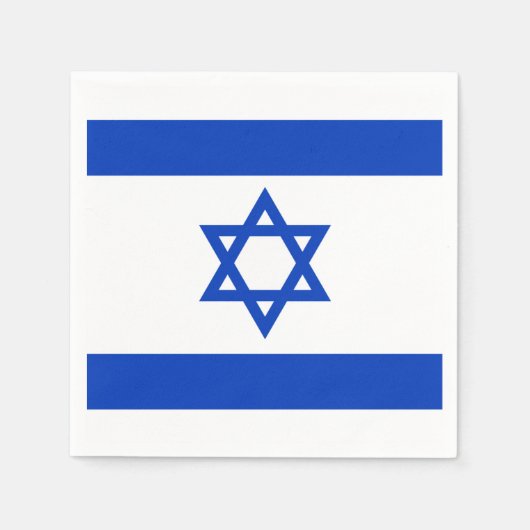 Israel-Flagge Napkins Serviette (Vorderseite)