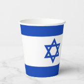 Israel-Flagge Pappbecher (Rückseite)