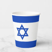 Israel-Flagge Pappbecher (Vorderseite)