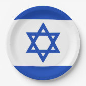 Israel-Flagge Pappteller (Vorderseite)