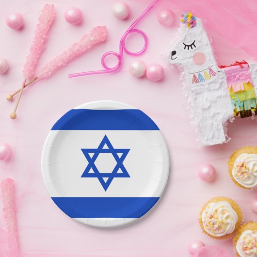 Israel-Flagge  Pappteller (Party)